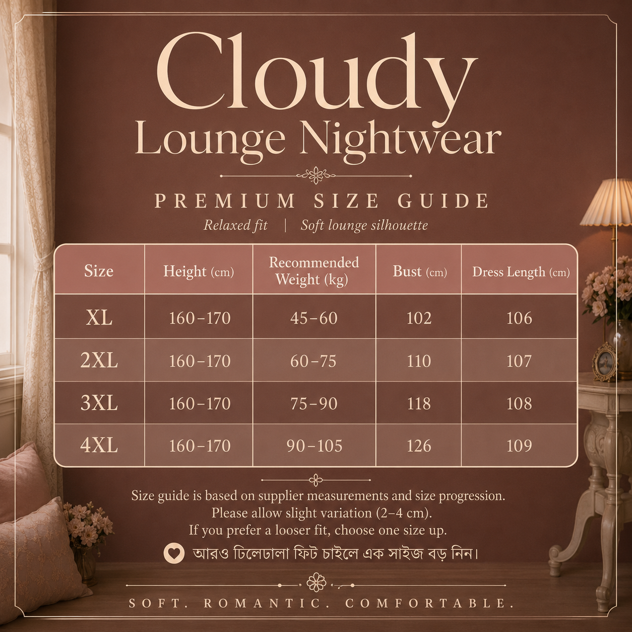 Cloudy Lounge Nightwear