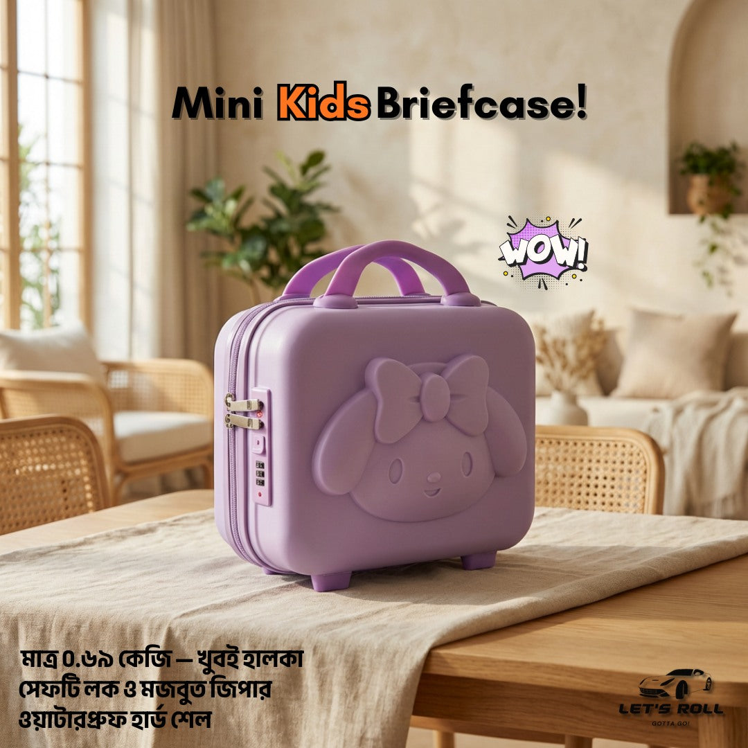 Kids Smart Storage Suitcase – কিউট কার্টুন ট্রাভেল বক্স