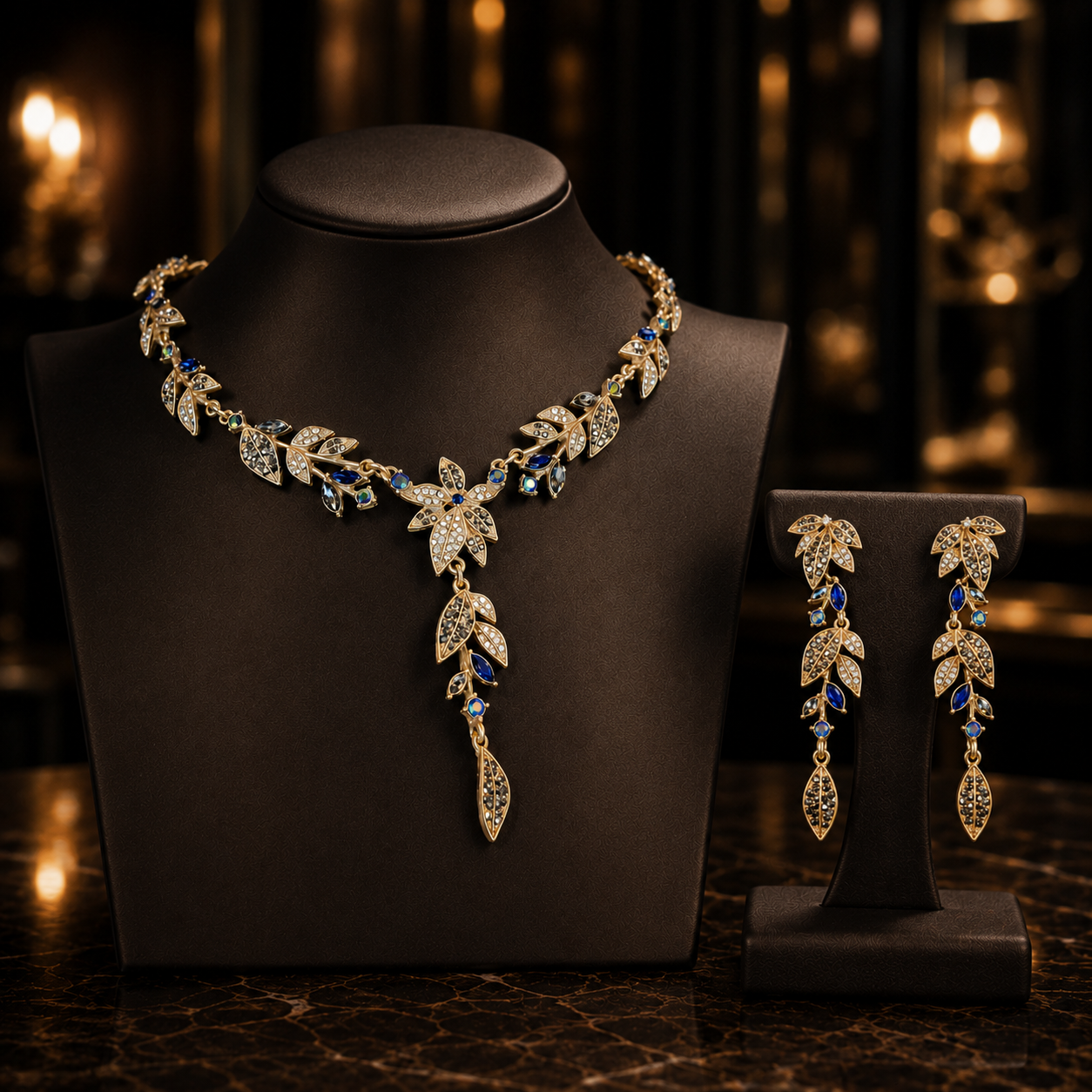 Rosavelle Imperial Diamond Rhinestone Jewellery Suite
