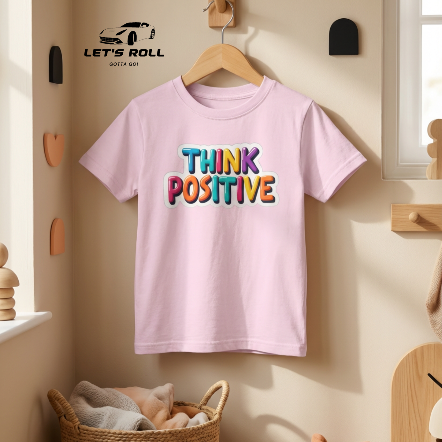 Kids “Think Positive” Cotton T-Shirt | আরামদায়ক ও স্টাইলিশ কিডস ডেইলি ও ক্যাজুয়াল ওয়্যার