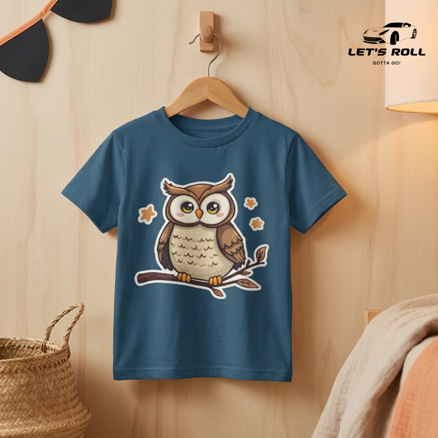 Kids Cute Owl Print Cotton T-Shirt (Unisex) | আরামদায়ক ও স্টাইলিশ কিডস ডেইলি ও ক্যাজুয়াল ওয়্যার