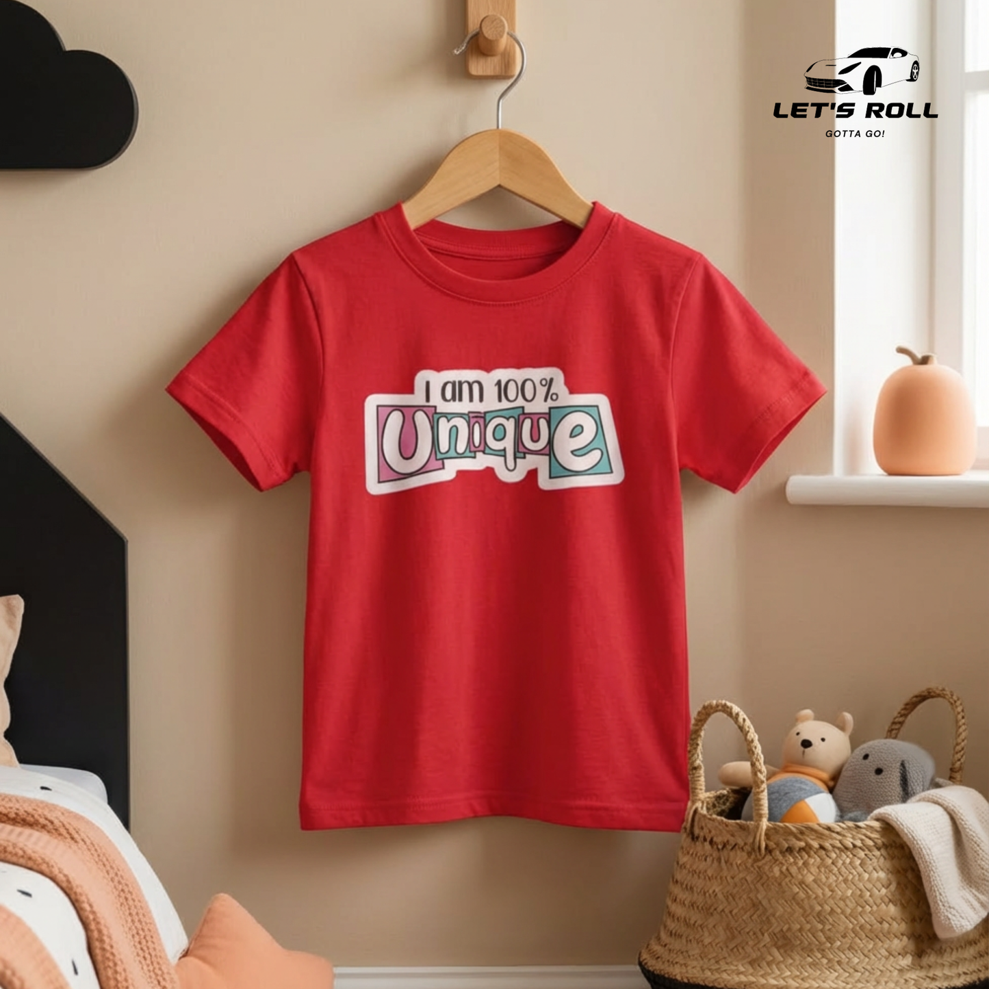 Kids “I Am 100% Unique” Cotton T-Shirt (Unisex) | আরামদায়ক ও স্টাইলিশ কিডস ডেইলি ও ক্যাজুয়াল ওয়্যার