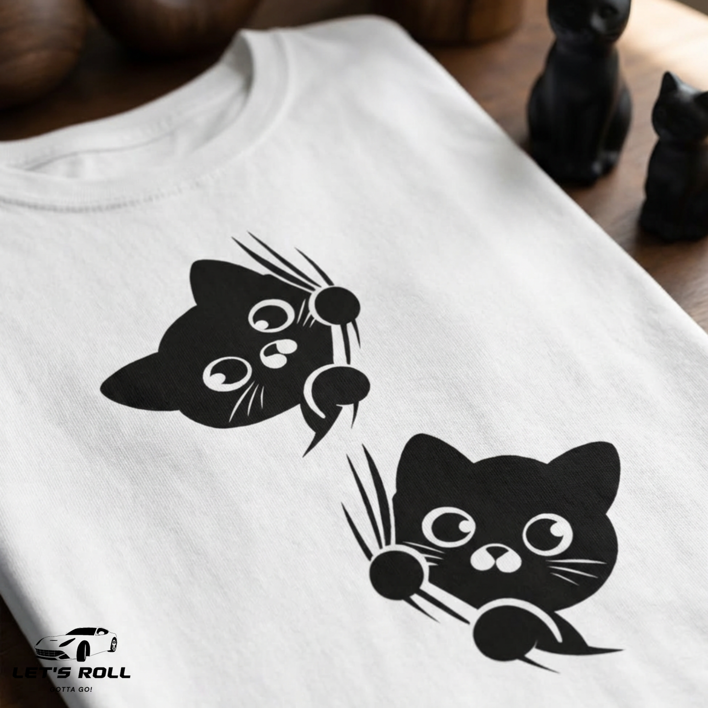 Kids Double Cat Print Cotton T-Shirt (Unisex) | আরামদায়ক ও স্টাইলিশ কিডস ডেইলি ও ক্যাজুয়াল ওয়্যার