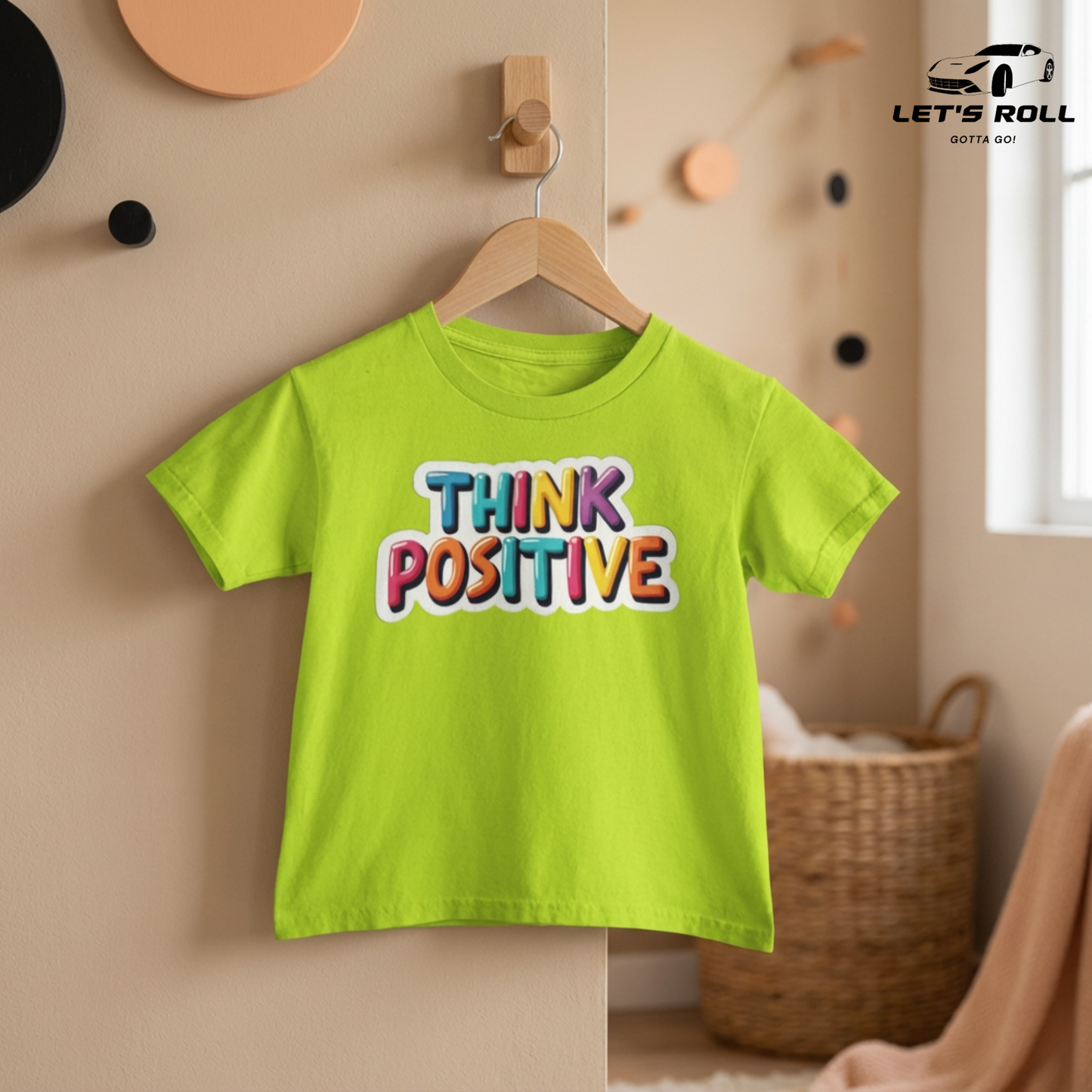 Kids “Think Positive” Cotton T-Shirt | আরামদায়ক ও স্টাইলিশ কিডস ডেইলি ও ক্যাজুয়াল ওয়্যার
