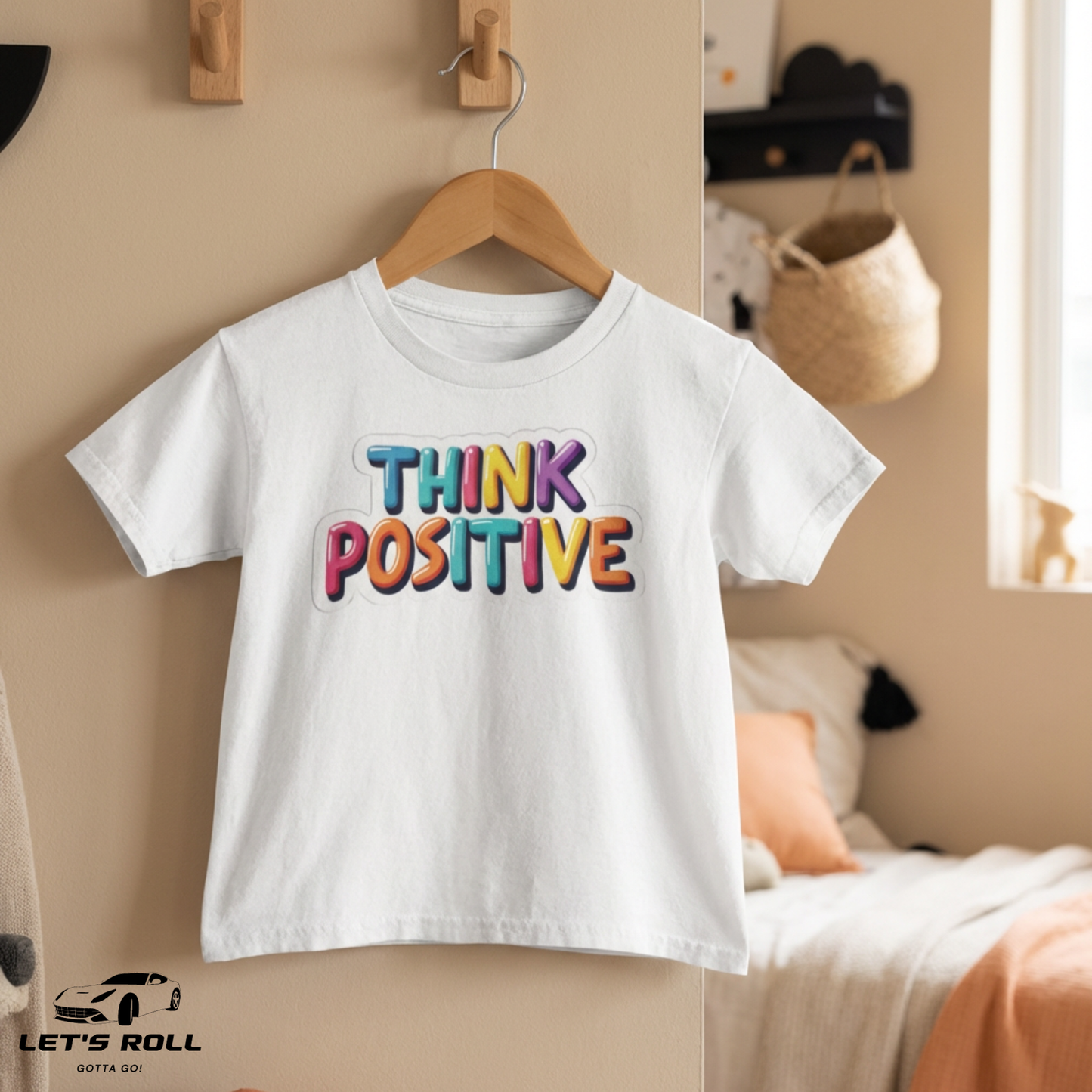 Kids “Think Positive” Cotton T-Shirt | আরামদায়ক ও স্টাইলিশ কিডস ডেইলি ও ক্যাজুয়াল ওয়্যার