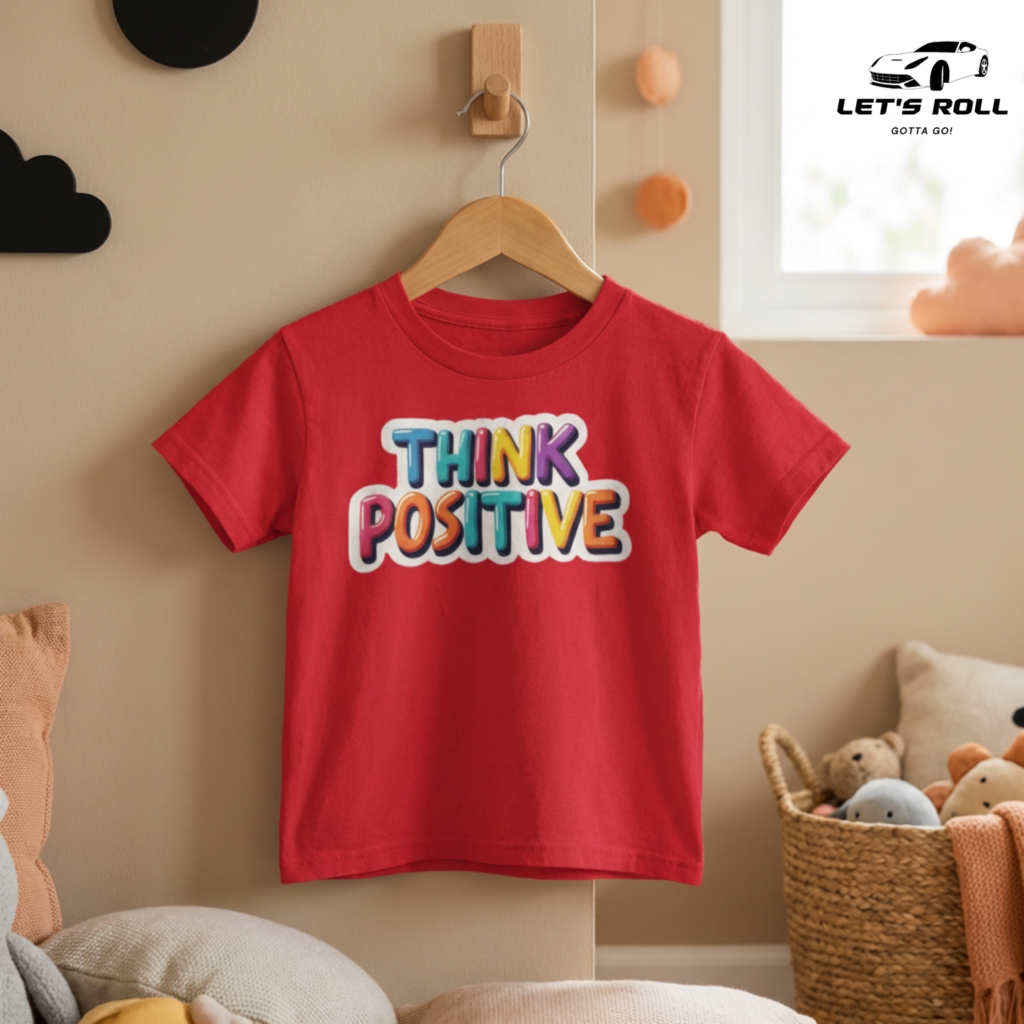 Kids “Think Positive” Cotton T-Shirt | আরামদায়ক ও স্টাইলিশ কিডস ডেইলি ও ক্যাজুয়াল ওয়্যার