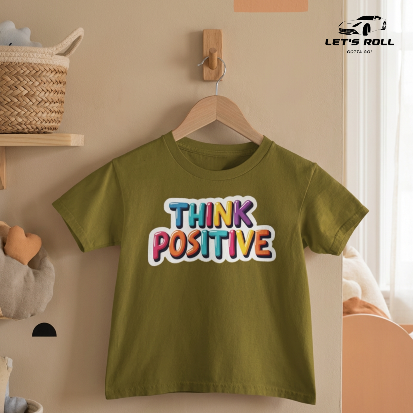 Kids “Think Positive” Cotton T-Shirt | আরামদায়ক ও স্টাইলিশ কিডস ডেইলি ও ক্যাজুয়াল ওয়্যার