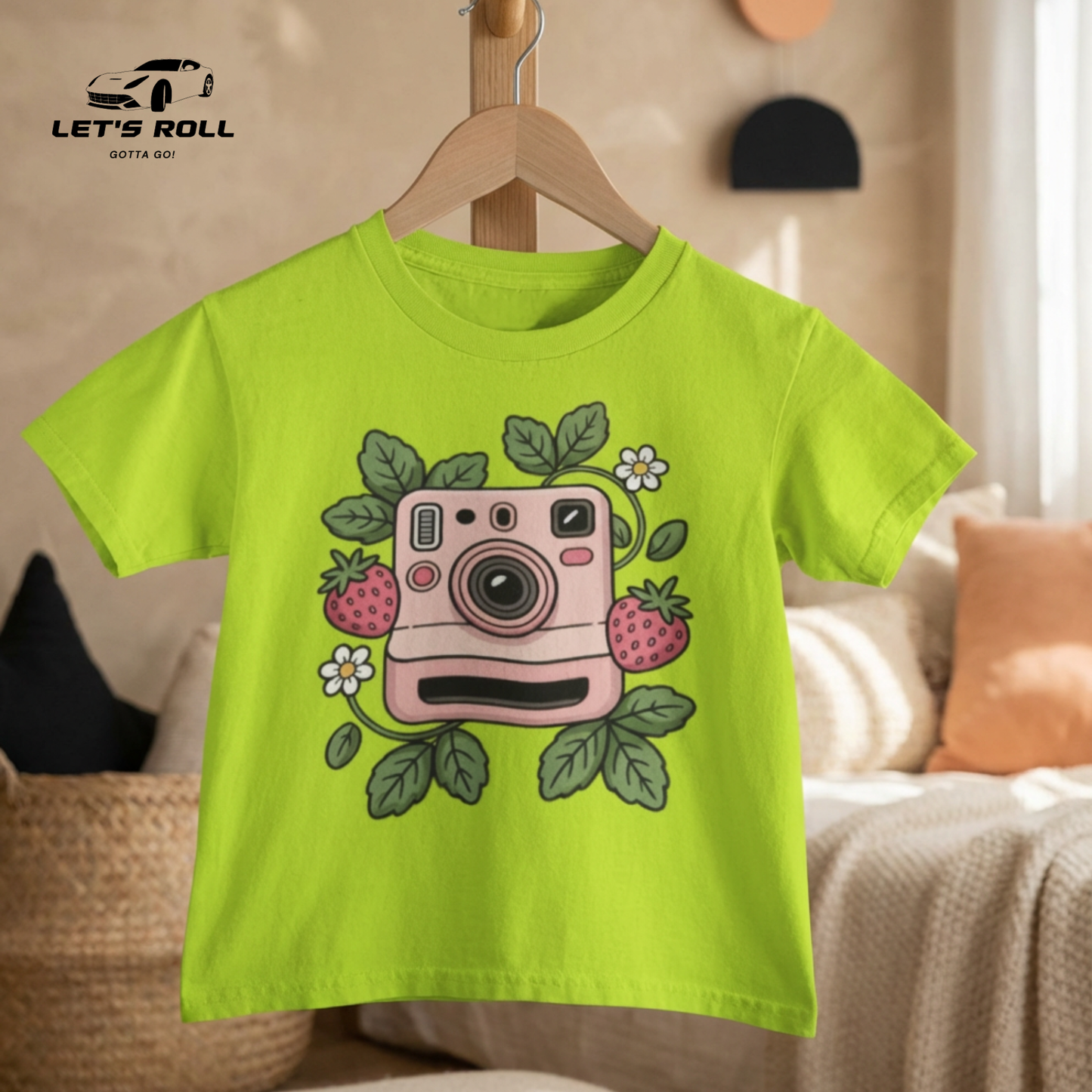 Kids Camera Print Cotton T-Shirt (Unisex) | আরামদায়ক ও স্টাইলিশ কিডস ডেইলি ও ক্যাজুয়াল ওয়্যার
