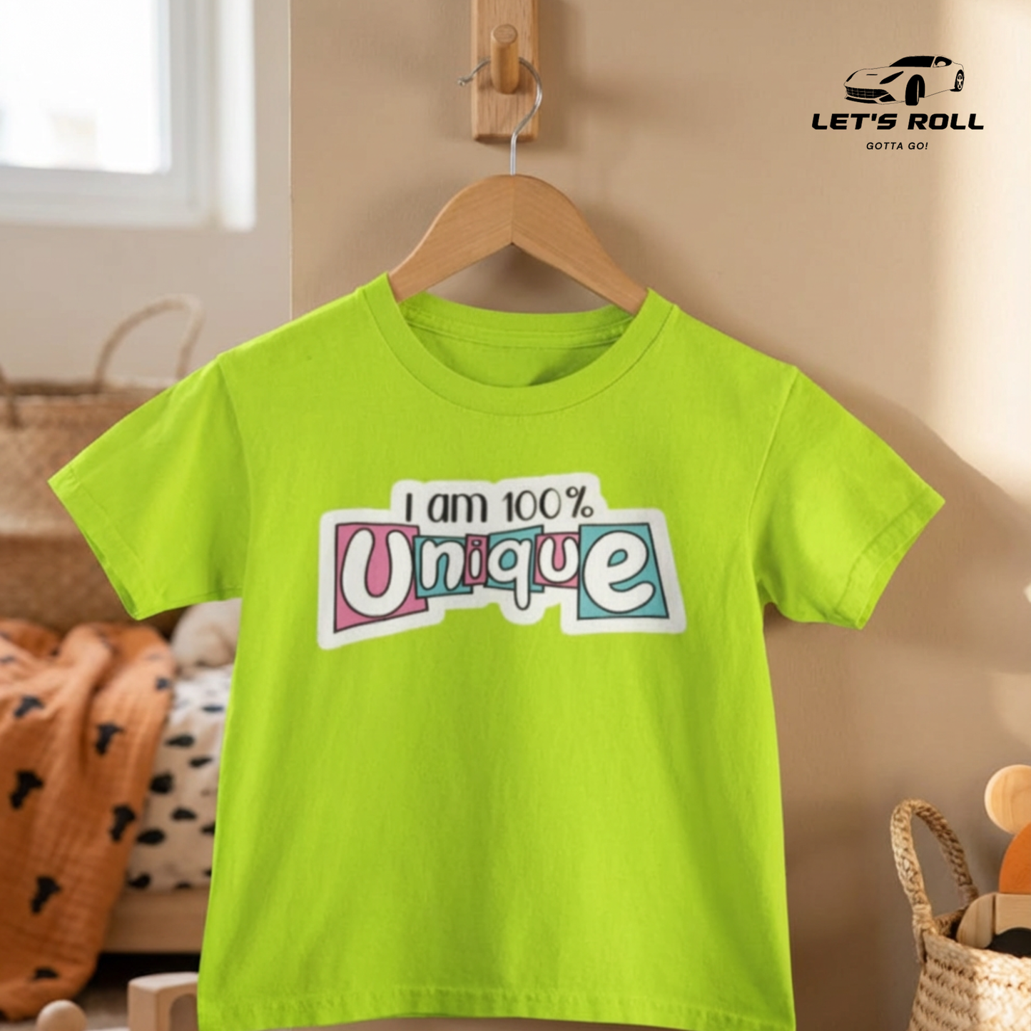 Kids “I Am 100% Unique” Cotton T-Shirt (Unisex) | আরামদায়ক ও স্টাইলিশ কিডস ডেইলি ও ক্যাজুয়াল ওয়্যার