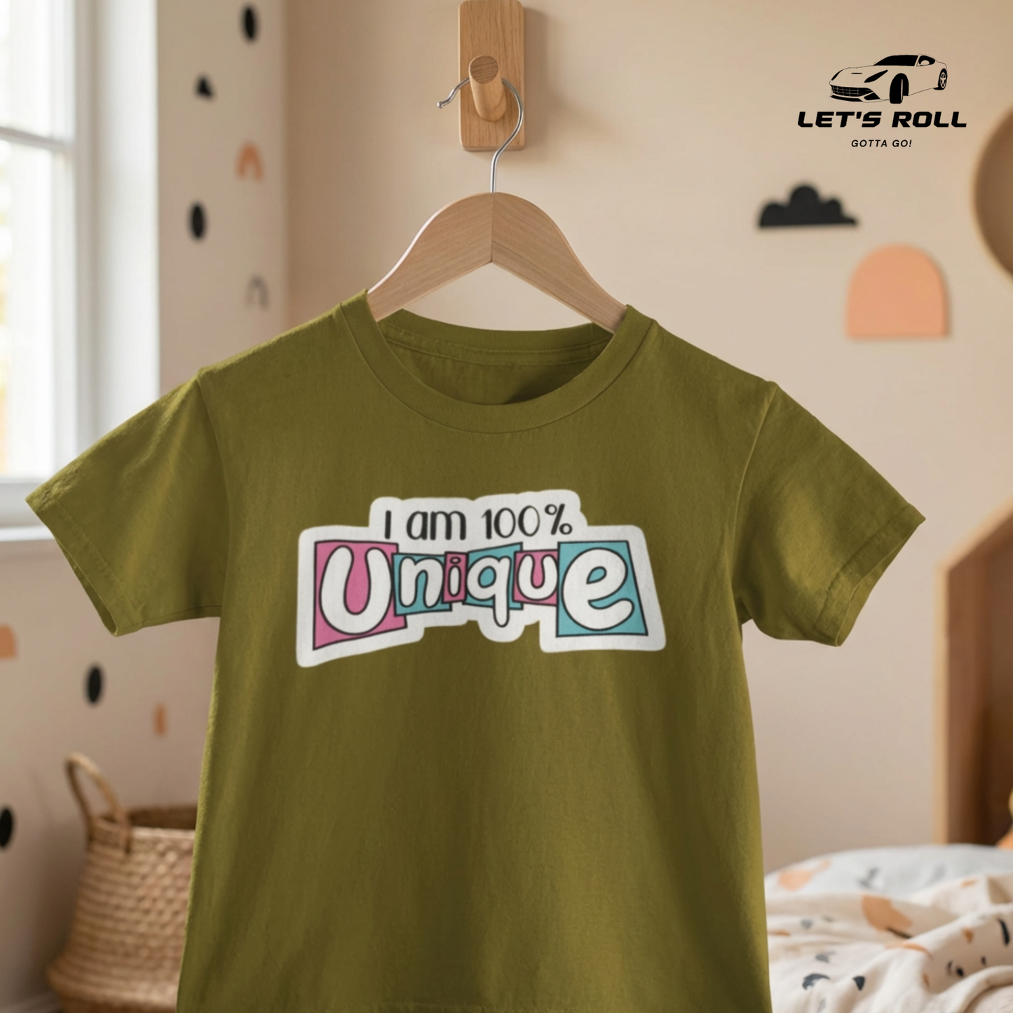 Kids “I Am 100% Unique” Cotton T-Shirt (Unisex) | আরামদায়ক ও স্টাইলিশ কিডস ডেইলি ও ক্যাজুয়াল ওয়্যার