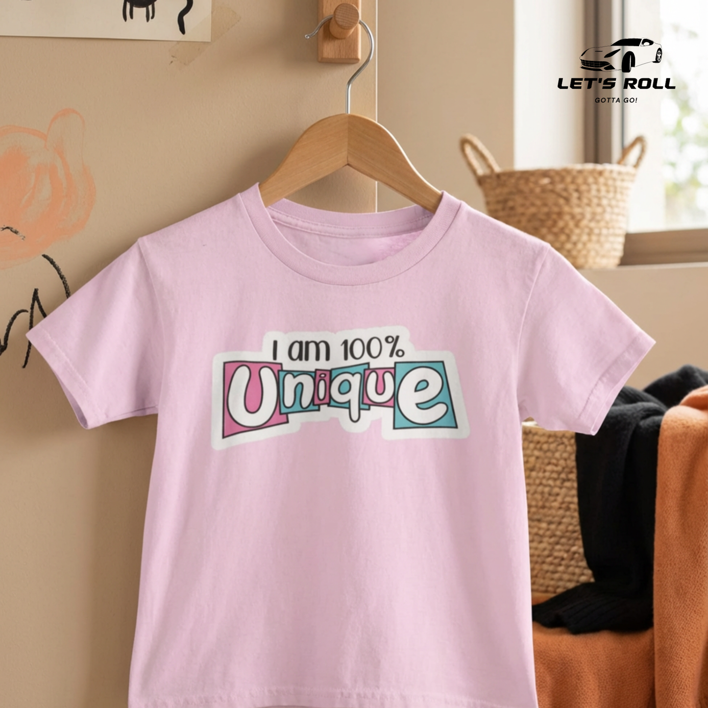 Kids “I Am 100% Unique” Cotton T-Shirt (Unisex) | আরামদায়ক ও স্টাইলিশ কিডস ডেইলি ও ক্যাজুয়াল ওয়্যার