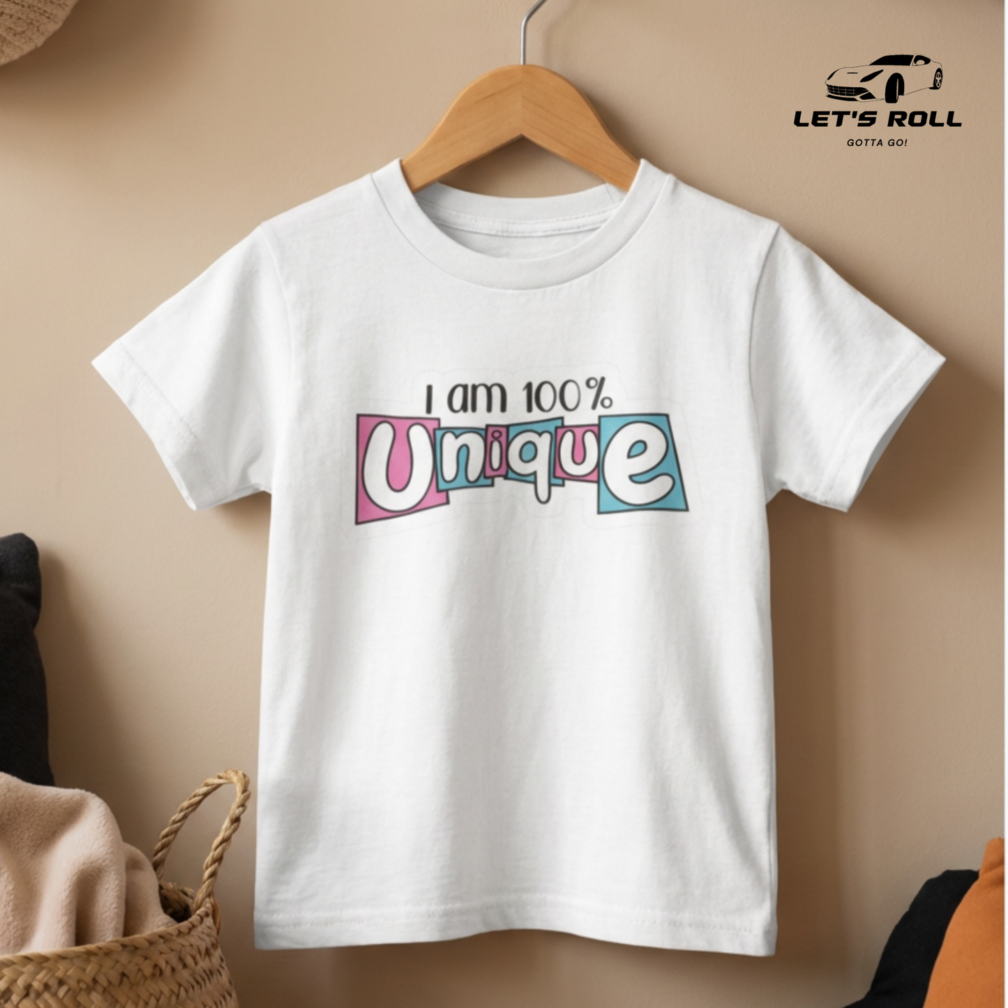 Kids “I Am 100% Unique” Cotton T-Shirt (Unisex) | আরামদায়ক ও স্টাইলিশ কিডস ডেইলি ও ক্যাজুয়াল ওয়্যার