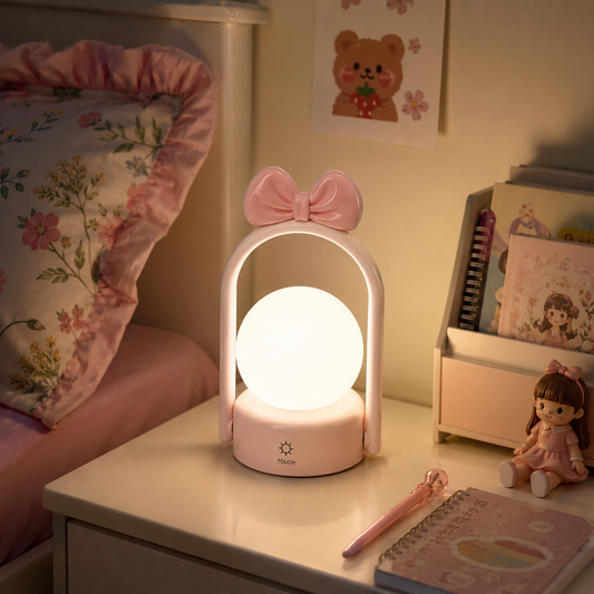 LumiBow Rechargeable Touch Night Lamp