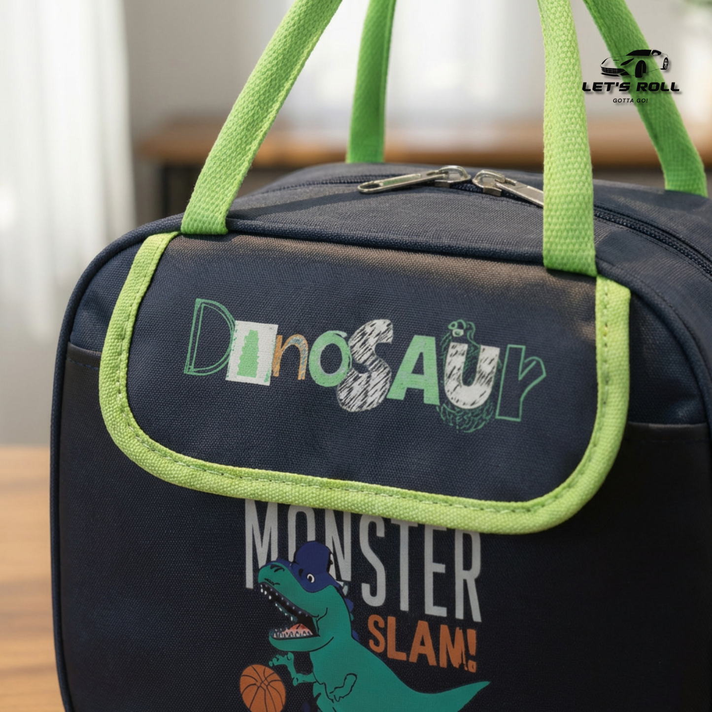 Kids Dinosaur Lunch Bag | Insulated Food Carry Bag | Waterproof & Lightweight | Unisex