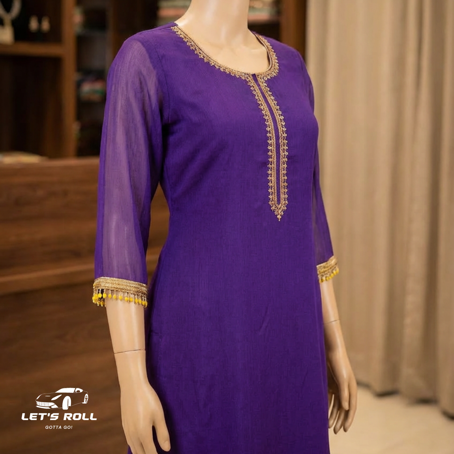 Premium Purple 3-Piece Dress Set | আরামদায়ক ও স্টাইলিশ