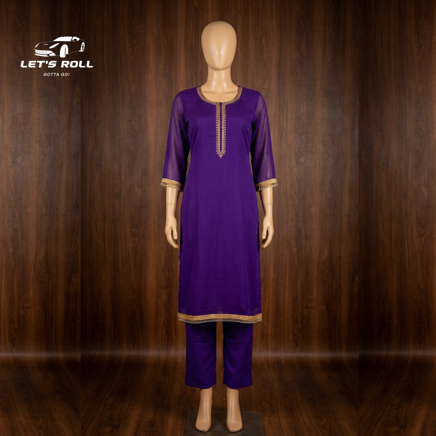 Premium Purple 3-Piece Dress Set | আরামদায়ক ও স্টাইলিশ
