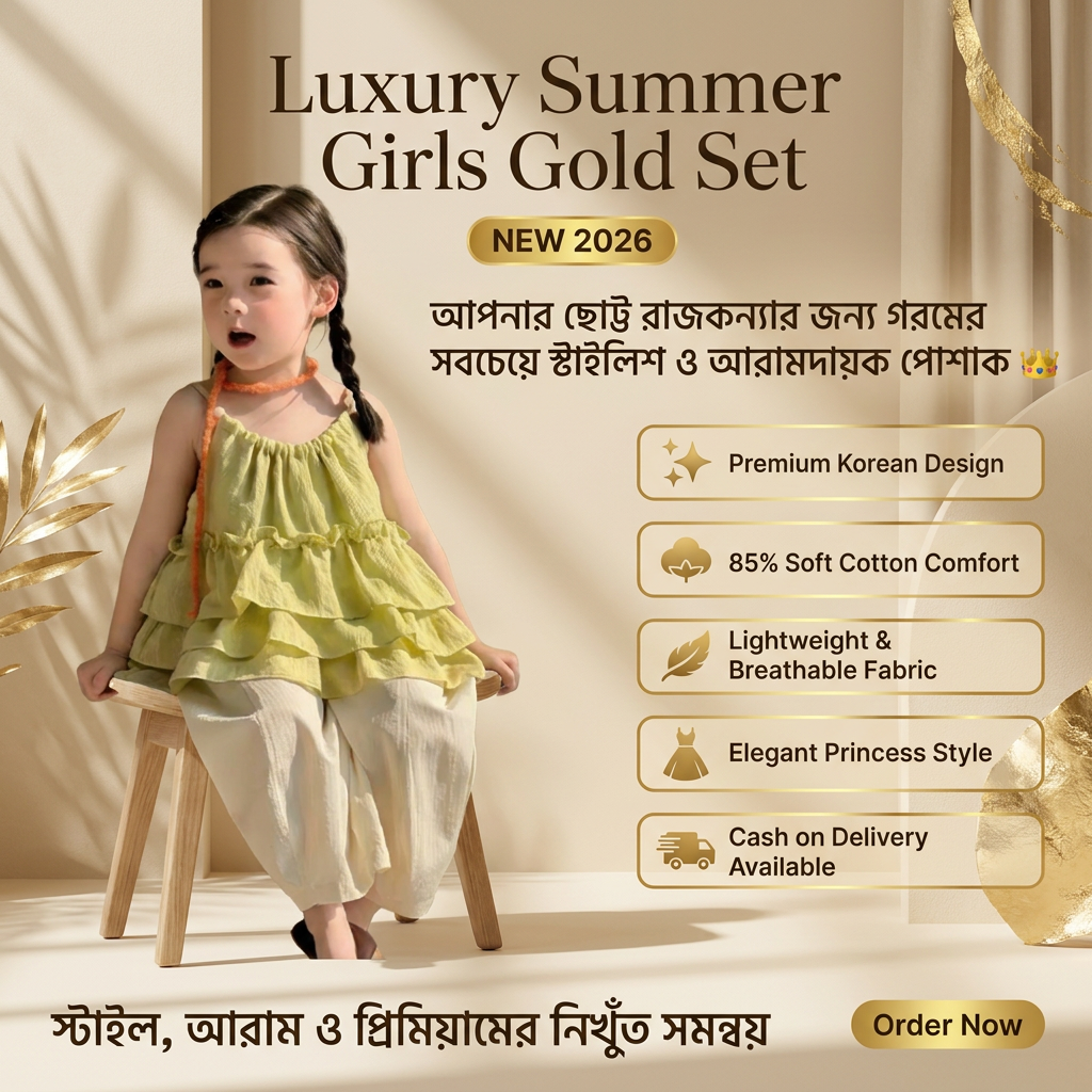 LetsRol Luxury Summer Girls Co-Ord Set