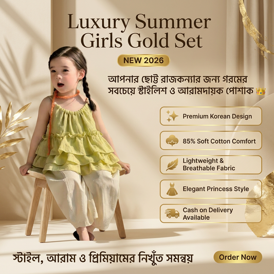 LetsRol Luxury Summer Girls Co-Ord Set