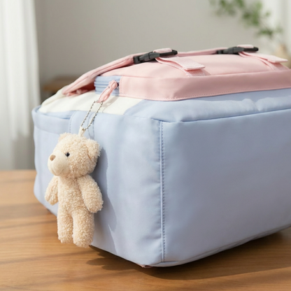Kids Cartoon Backpack | Cute School Bag with Teddy Charm | Lightweight & Durable | Papa's Princess