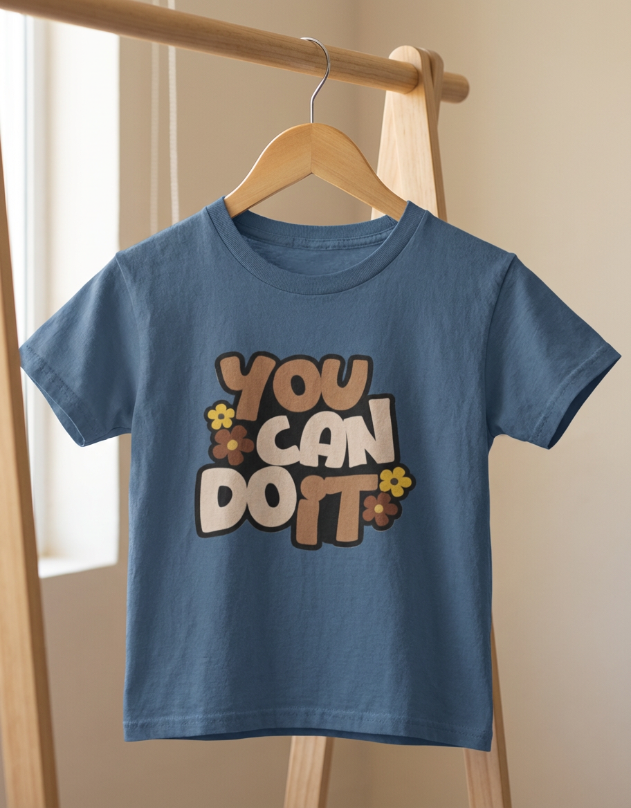 You Can Do It Kids T-Shirt – Pure Cotton Soft Comfort Tee for Boys & Girls