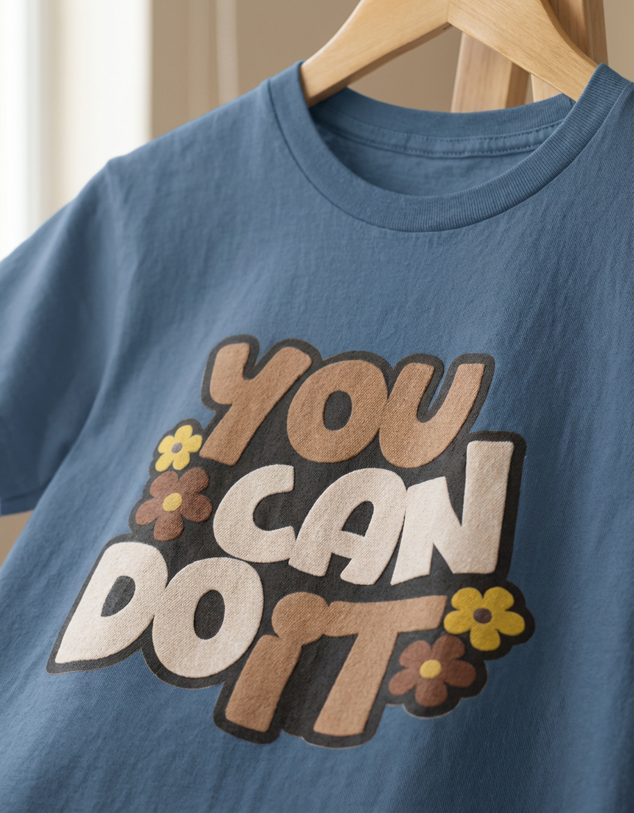 You Can Do It Kids T-Shirt – Pure Cotton Soft Comfort Tee for Boys & Girls