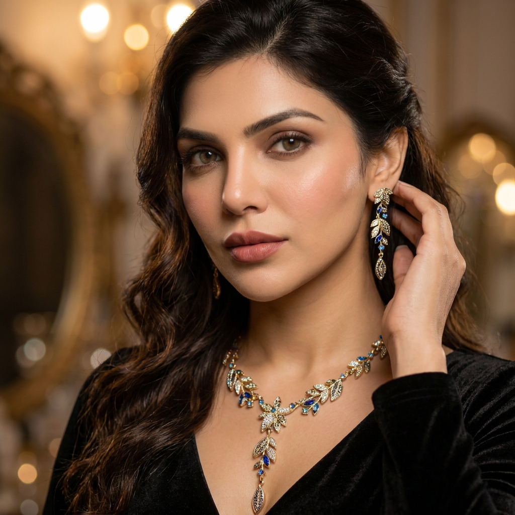 Rosavelle Imperial Diamond Rhinestone Jewellery Suite