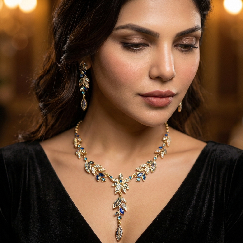 Rosavelle Imperial Diamond Rhinestone Jewellery Suite