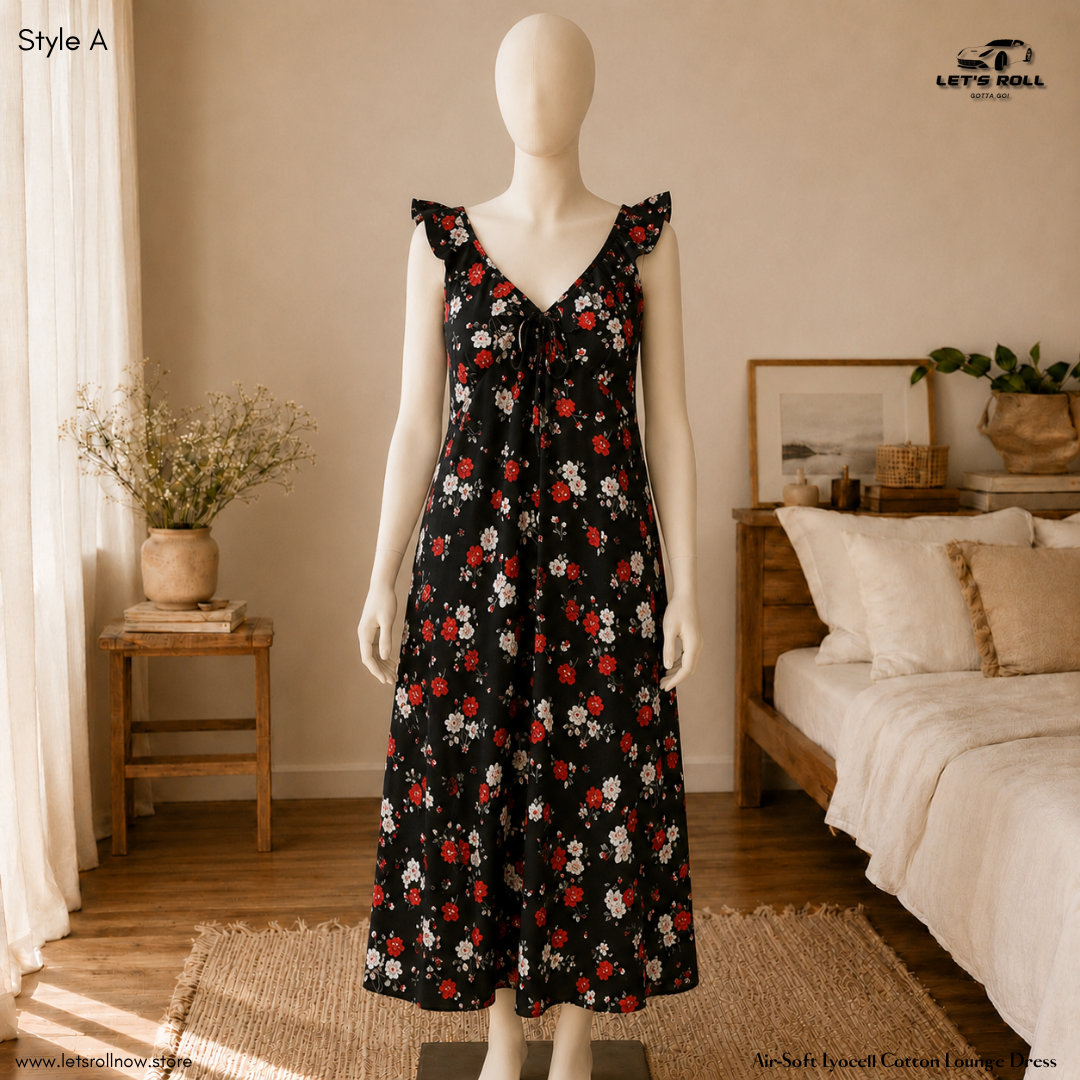 Air-Soft Lyocell Lounge Dress - One Size for All