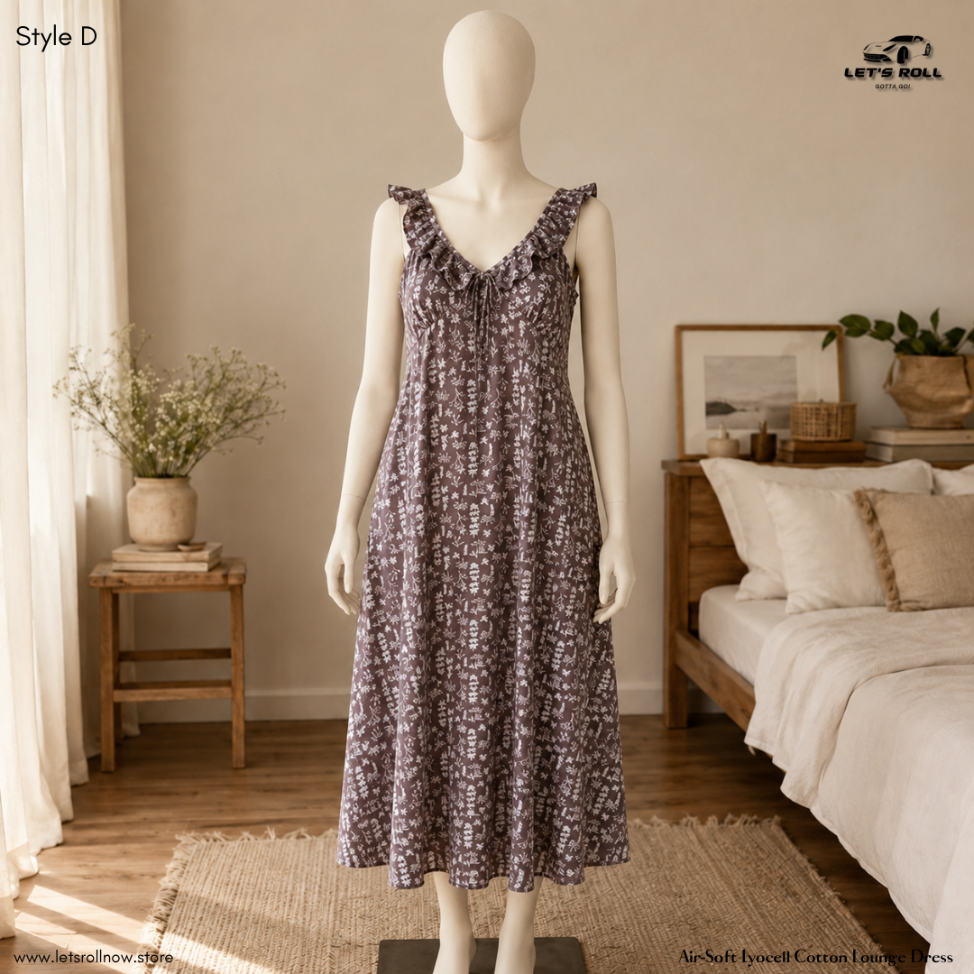 Air-Soft Lyocell Lounge Dress - One Size for All