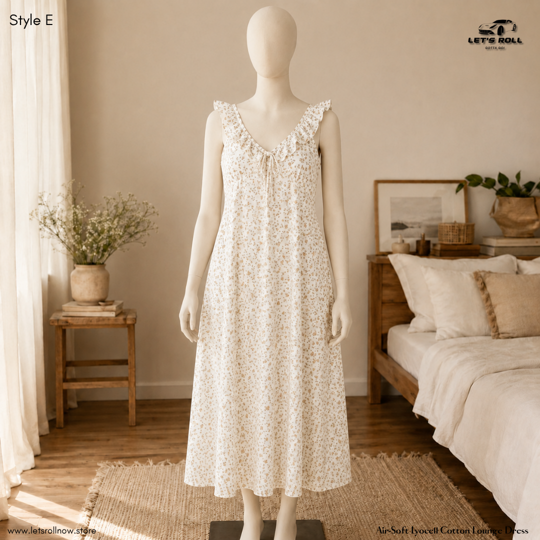 Air-Soft Lyocell Lounge Dress - One Size for All