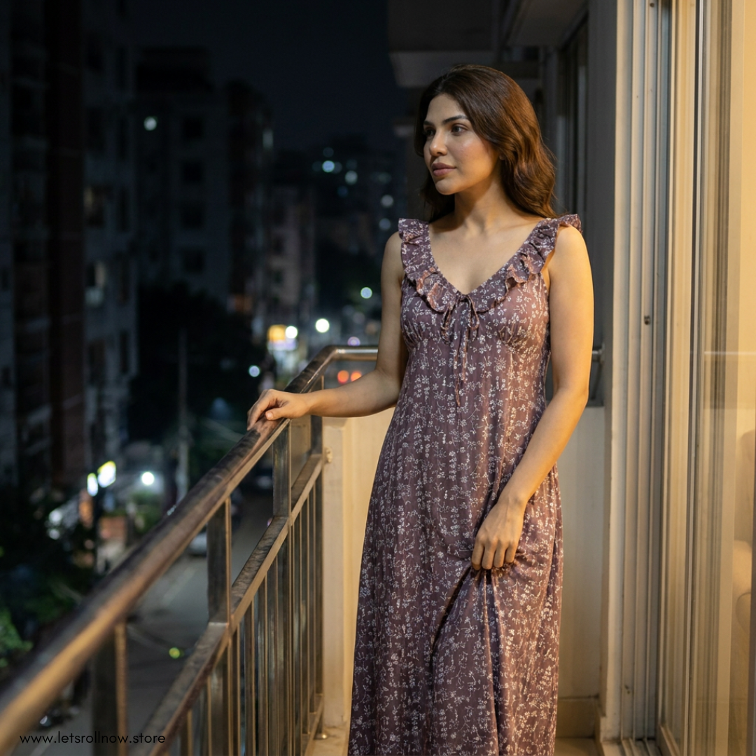 Air-Soft Lyocell Lounge Dress - One Size for All
