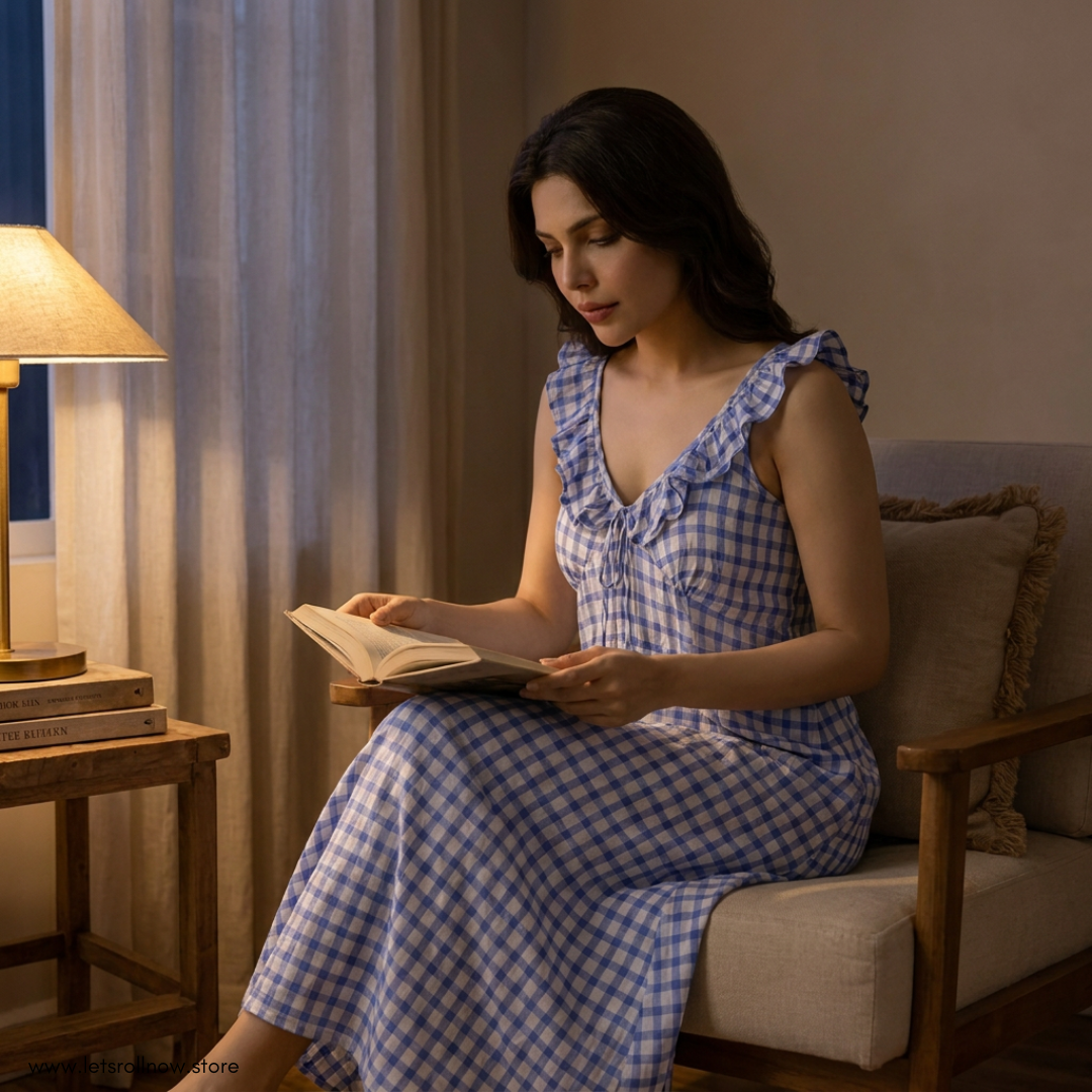 Air-Soft Lyocell Lounge Dress - One Size for All